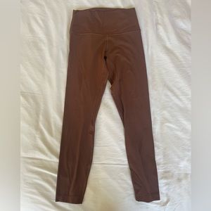 lululemon Align High-Rise Ribbed Pant 25", size 6 in Java